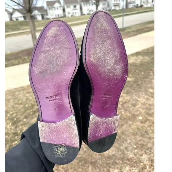 MAGNANNI‎ Men's Jareth Velvet Venetian Loafers Size 8 Black - Picture 9 of 12